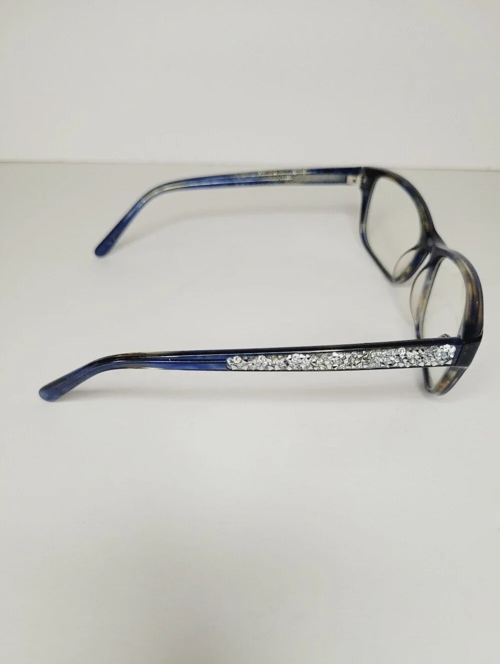 Vera Wang Inga BL Crystal Blue 149-16-130 Eyeglasses With Case No Scratches